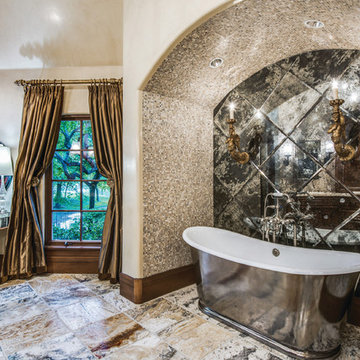 One-of-a-kind estate overlooks serene lake on just under an acre!