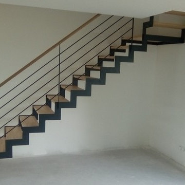 escalier en crémaillere,1/4 tournant haut