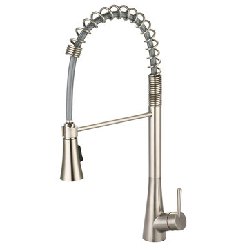 i2 Single Handle Pull-Down Pre-Rinse Kitchen Faucet, Brushed Nickel