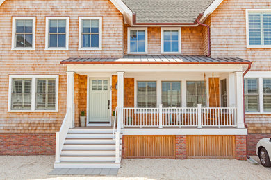 This is an example of a beach style exterior in New York.