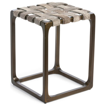 Taurus Industrial Metal Backless Stool, 19.5" Fully Assembled Indoor Stool