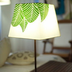 Industrial Table with Forest pagaode - Table Lamps