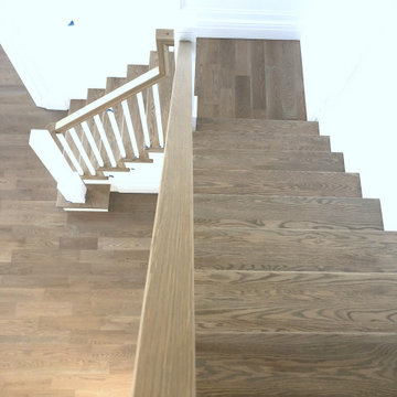DIX HILLS: 5" WHITE OAK INSTALLED & FINISHED WITH 4 PART CUSTOM STAIN