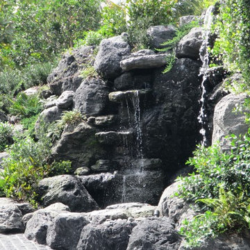 Rock waterfall Landscaping Florida