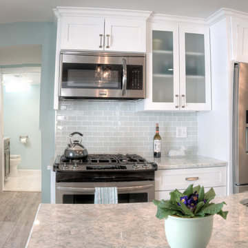 Bright Traditional Kitchen and Bathroom Remodel