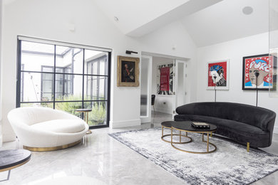 Inspiration for a contemporary living room in Dorset.