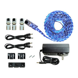 NEW Cut and Connect Series: Ultra Bright Flexible Strip 3M Kit in Blue - Undercabinet Lighting