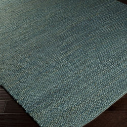 Paradise Teal Jute Runner - Area Rugs