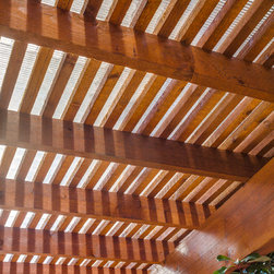 Backyard with two Polygal Covered Pergolas - Pergolas
