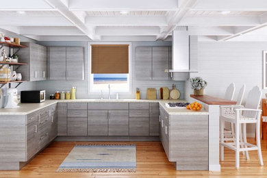 Inspiration for a modern home design remodel in Atlanta