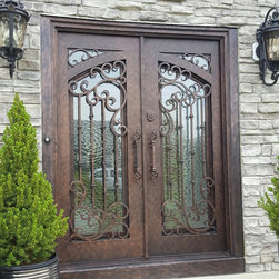 Valencia Wrought Iron Door Design - Front Doors