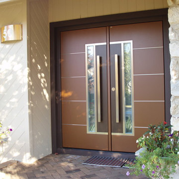 European double front door