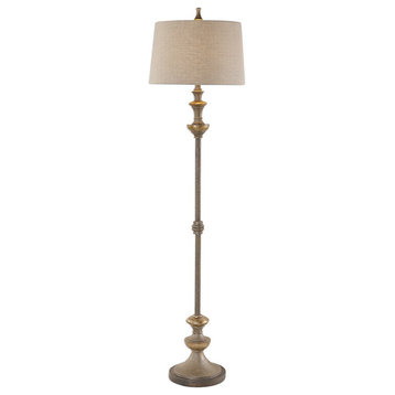 Uttermost Vetralla Silver Bronze Floor Lamp, 28180-1