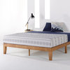 Solid Wood Platform Bed with Wooden Slats