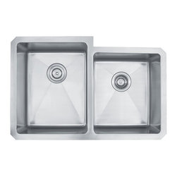 Kraus 32 Inch Undermount Double Bowl Stainless Steel Kitchen Sink KHU105-32 - Kitchen Sinks