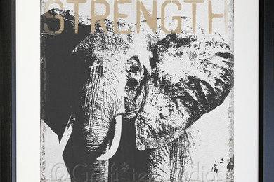 Elephant Strength Print