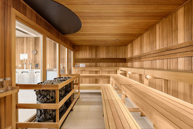 Example of a trendy home design design in Vancouver