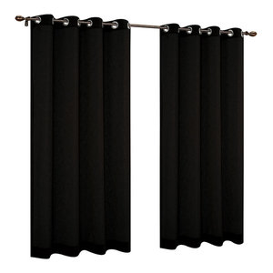 Sahara Set Of 2 Linen Sheer Curtain Drapery Panels With Grommets