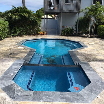 FP Silver Pavers w/ Tahoe Marble