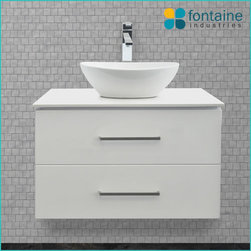 Omega 750 Wall Mounted Vanity - Bathroom Vanities
