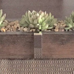 Custom Planter Boxes/ Wood Trough - Home Decor