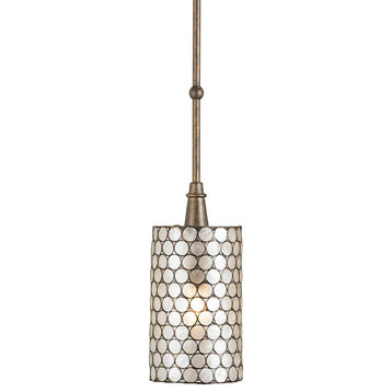 Currey and Company 9055 One Light Pendant, Cupertino Finish