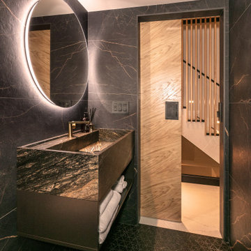 Hollywood Hills Modern Bold Bathroom 1