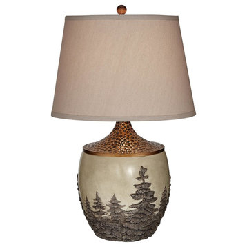Pacific Coast Great Forest Table Lamp, Antique Copper