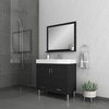 Ripley Collection 36" Single Modern Bathroom Vanity Set, Black