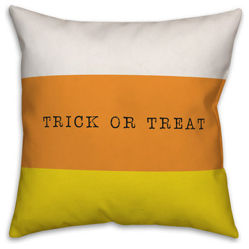 Trick Or Treat 16"x16" Throw Pillow