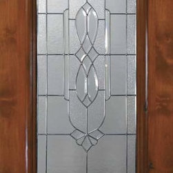Slab House Single Door 80 Alder Kensington 1 Panel 3/4 Lite Glass - Front Doors