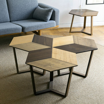 KANT coffe table - 3 tones of Oiled Solid Oak
