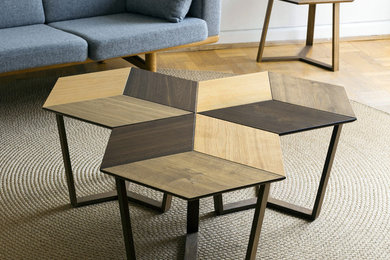 KANT coffe table - 3 tones of Oiled Solid Oak