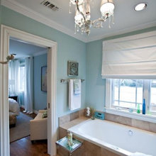 End Hall Bathroom - Blue & Brown