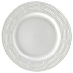 10 Strawberry Street - Sorrento Salad and Dessert Plates, Set of 6 - Sorrento : The debossed rim on this sophisticated collection embraces your meals with a contemporary yet uncomplicated vibe, creating a high-end feel.
