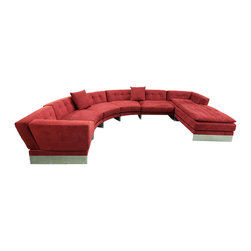 Ochre Eternal Dreamer Sectional Sofa w/Chaise (7pc) - Sectional Sofas
