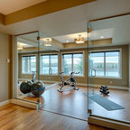 Glass Wall Home Fitness Room - Contemporary - Home Gym - Toronto - by ...