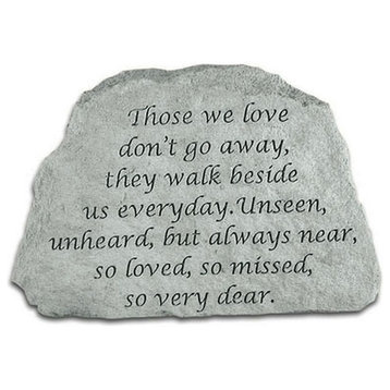 "Those We Love Don't Go Away" Inspirational Garden Stone