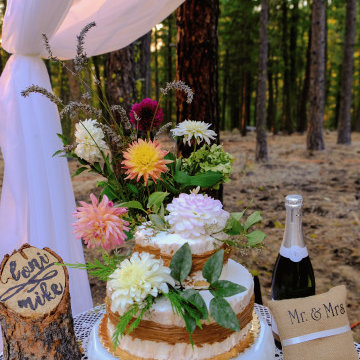 Wedding Design in the Forest of Chelan, WA