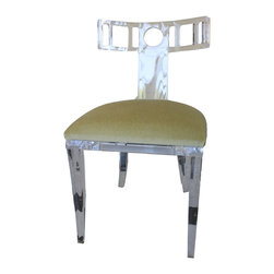 Kim Acrylic Klismos Chair - Armchairs And Accent Chairs