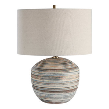 beige ceramic lamp