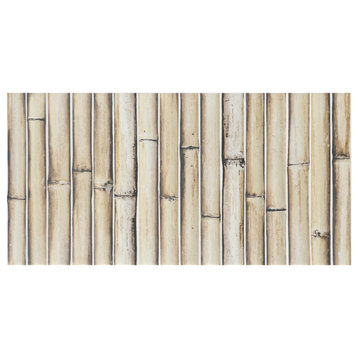 Bamboo Haven Sandy White Ceramic Wall Tile