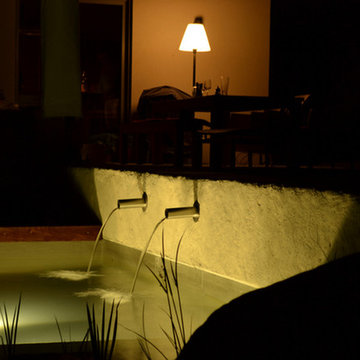Licht in Schwimmteich