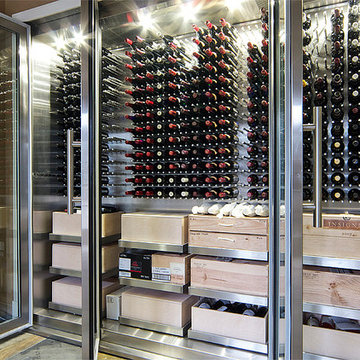 China Villa Customized Stainless Steel 8K mirror Natural Color Wine Cellar