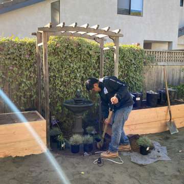 Building a Small Courtyard in Linda Vista