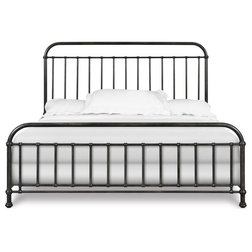 Industrial Panel Beds Shady Grove Panel Bed, Gunmetal, King