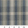 Blue Green And Ivory Large Plaid Country Tweed Upholstery Fabric By The Yard