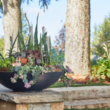 Outdoor planters and products