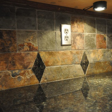 Uba Tuba Granite Countertop and Tile Backsplash