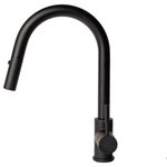 ZLINE Kitchen and Bath - ZLINE Arthur Kitchen Faucet in Matte Black (ATH-KF-MB) - The ZLINE Arthur Kitchen Faucet (ATH-KF-MB) is manufactured with the highest quality materials on the market - making it long-lasting and durable. We have focused on designing each faucet to be functionally efficient while offering a sleek design, making it a beautiful addition to any kitchen. While aesthetically pleasing, this faucet offers a hassle-free washing experience, with 360 degree rotation and a spring loaded pressure adjusting spray wand. At 1.8 gal per minute ththis faucet provides the perfect amount of flexibility and water pressure to save you time. Our cutting edge lock in technology will keep your spray wand docked and in place when not in use. ZLINE delivers the most efficient, hassle free kitchen faucet with a lifetime warranty, giving you peace of mind. The ZLINE Arthur Kitchen Faucet (ATH-KF-MB) ships next business day when in stock.